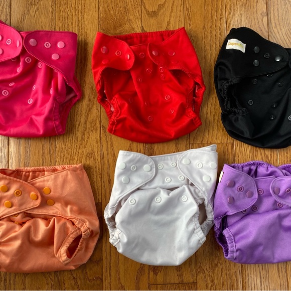 6 Diaper Rite diaper covers w/ 12 inserts - Picture 2 of 6